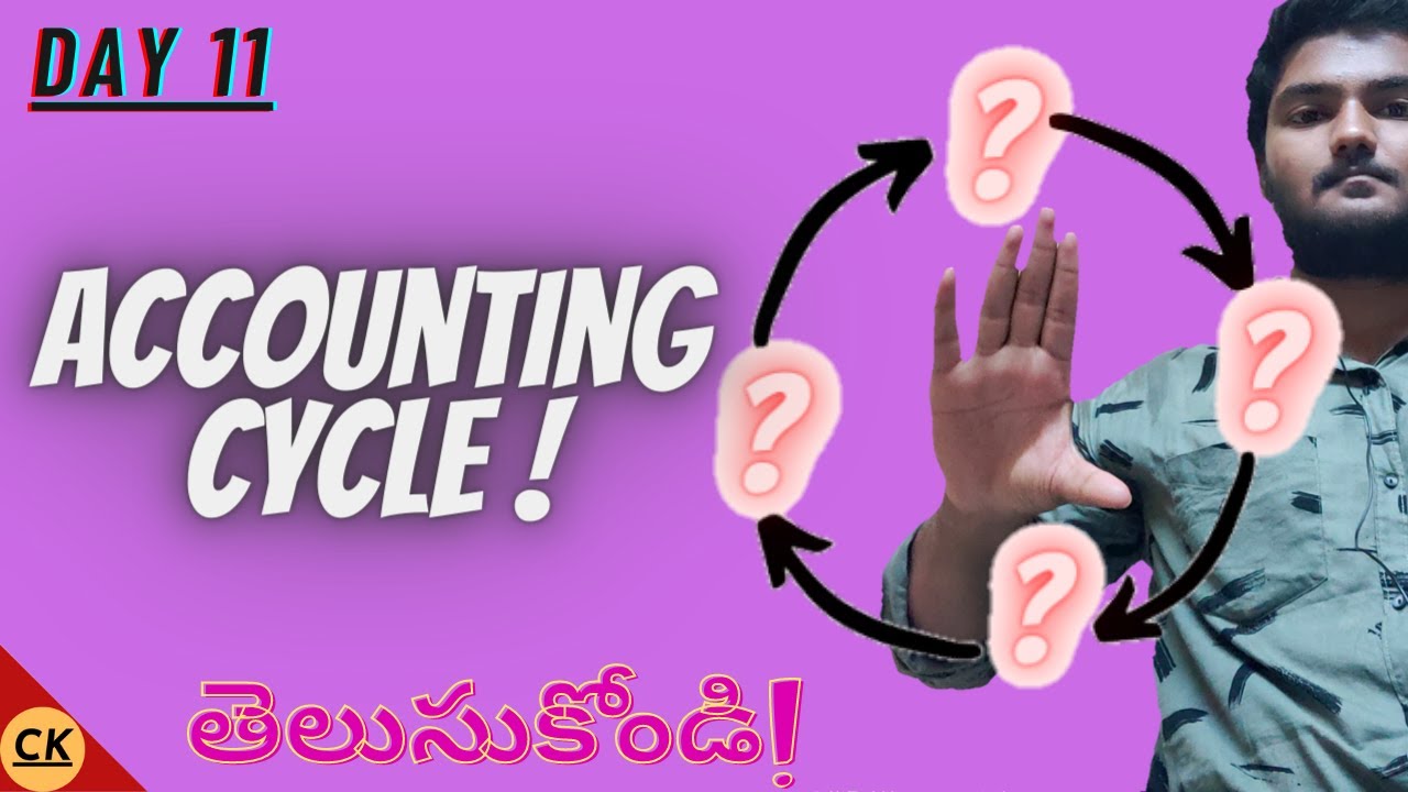 Accounting cycle in telugu Class11th by Manohar YouTube