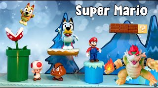 Bluey Adventure to Super Mario World to Rescue the Magic Xylophone from Bowser