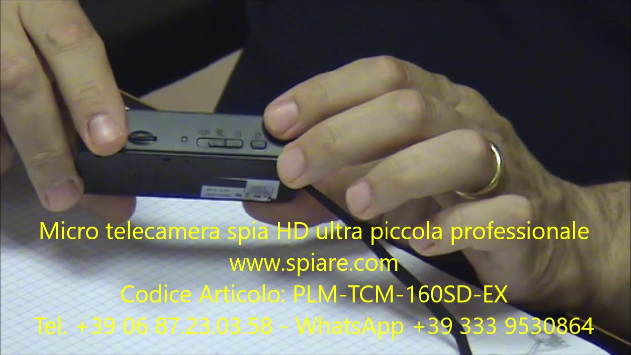 Microcamera telecamera nascosta spia full Hd, 180 gradi, batteria litio  lunga durata, ottima spy camera, registrazione continua e per movimento  video audio con visione notturna infrarossi IR