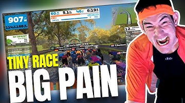 ZWIFT Tiny Race 3 of 4 (B-Grade) CLOSE CYCLING SPRINT FINISH
