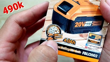 REVIEW Pin INGCO giá rẻ 4000mAh 20V [Clip Test thực tế và bung nội thất]