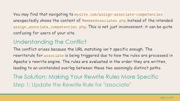 Resolving Apache htaccess Rewriterule Conflicts Between Two URLs