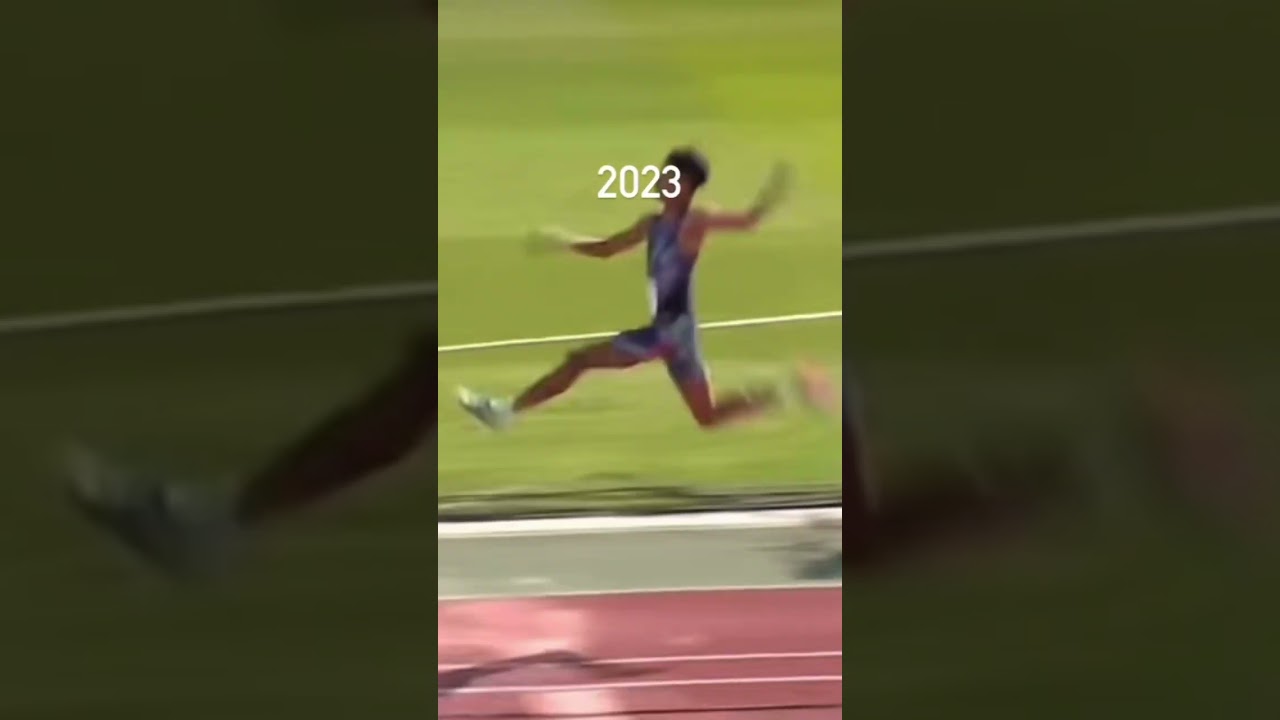 Mattia Furlani 🇮🇹 impressive jumping technique