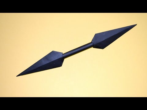 How to make a Paper Kunai Knife. | Naruto kunai