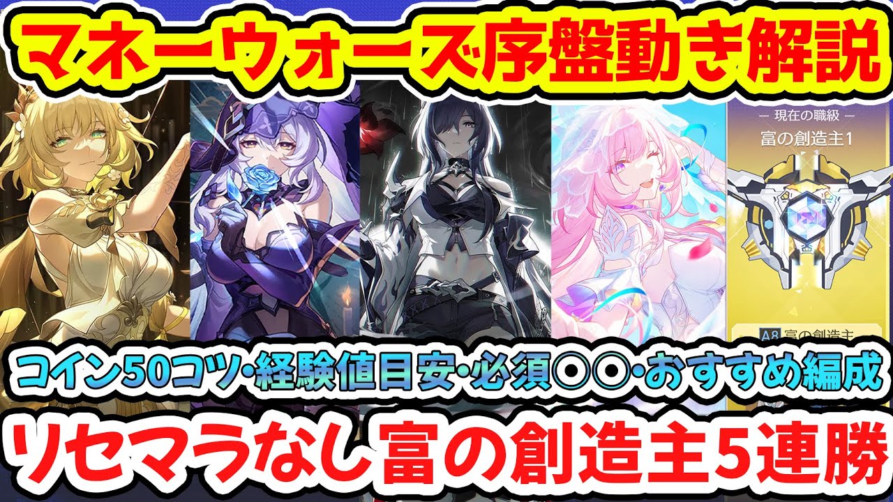 Houkai Star Rail] Money Wars Early Game Moves Explained! Explaining the  recommended formation fo... - YouTube