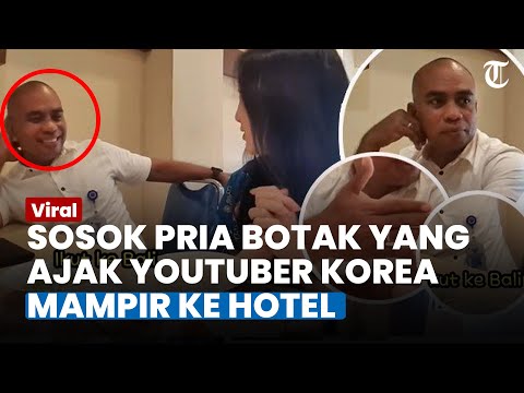 Viral Pria Botak Ajak Youtuber Korea Mampir ke HOTEL, Asalnya dari Kendari hingga Jari Manis Disorot