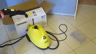 Пароочиститель Karcher SC 2 / Керхер SC 2. Первый запуск, как пользоваться, инструкция.