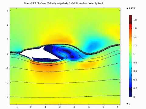 Comsol Finite Element Dolphin Simulation neg10deg 1m/s