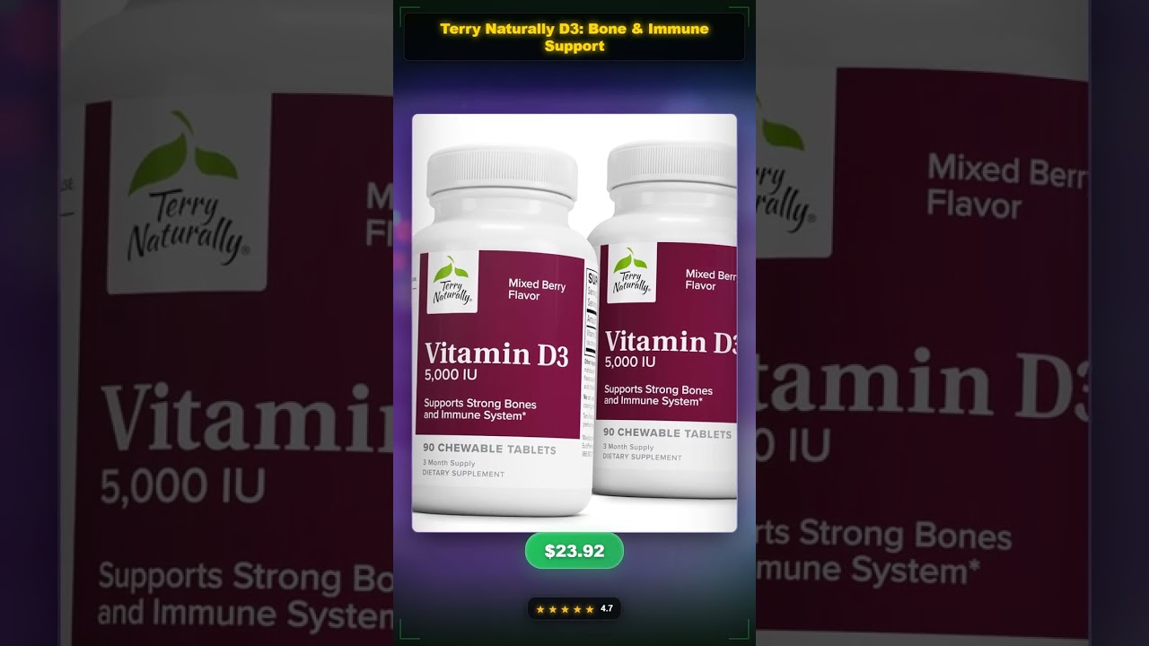 Vitamin D3: Bone Health & Immune Support Benefits!