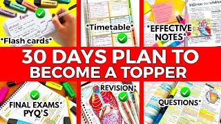 30 Days Strategy to Cover full syllabus🔥 Accept this CHALLENGE to score 98%✅ Study Tips For Exam🔥