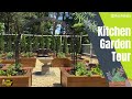 Raised Garden Bed Design Inspiration - Kitchen Garden Tour 🥬🌻