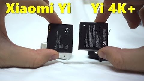 Action Camera Battery comparison (Xiaomi Yi vs Yi 4K+)