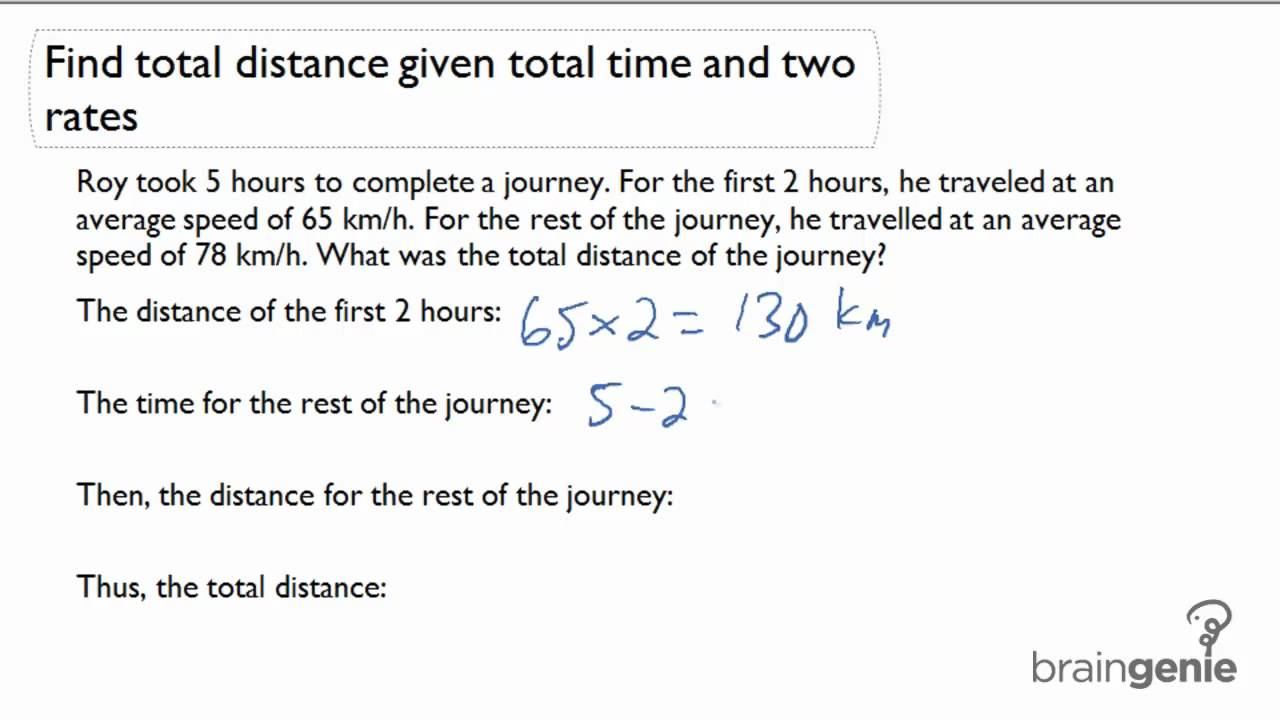 Distance Word Problems (video lessons, examples, solutions) Within Distance Formula Word Problems Worksheet