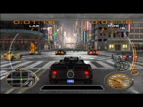 MIDNIGHT CLUB 3 GAMEPLAY 4K 60FPS [PCSX2 1.6.0] | PAGANI ZONDA IN TOKYO