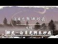 大籽 - 白月光與硃砂痣 (1小时)【動態歌詞】「白月光在照耀 你才想起她的好」♪歌词lyrics一小时纯享版【高品质音质•动态歌词】1hour