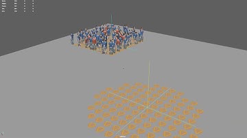 Different shapes of crowd formation (Golaem Crowd R&D)