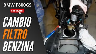 BMW F 800 GS 2010  Cambio filtro benzina