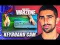 Playing WARZONE With KEYBOARD CAM! (PC Handcam)