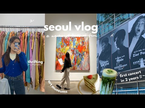 a weekend full of fun ! 🤩 art museum, concert, thrifting, & more
