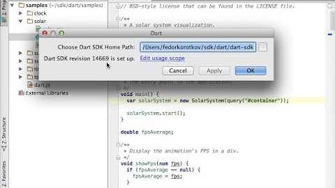 Open and setup a new Dart project in WebStorm 6