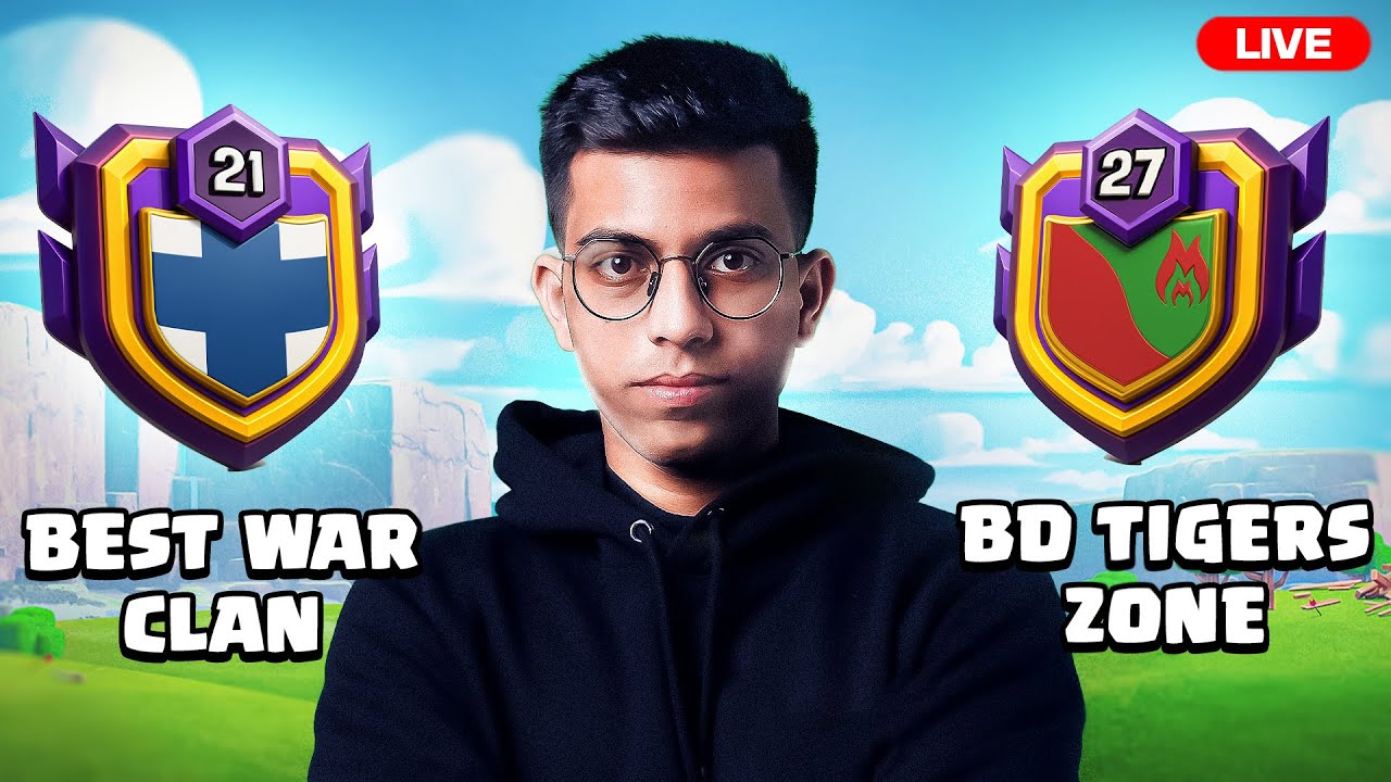 118 vs 111 War Win Streak Live Clan War in Clash of Clans