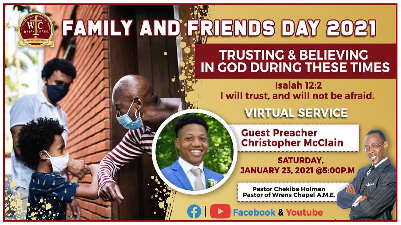 Wrens Chapel A M E Church Family & Friends - Rev. Christopher McClain "The Ultimate Rebranding"