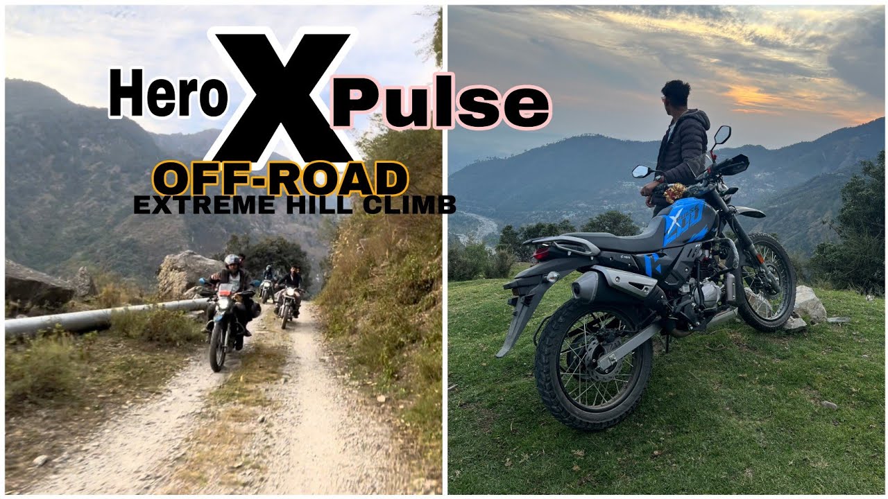 Deadly OFF ROAD on Hero XPULSE 200 4v ⚠️⚠️ Palampur Best off road 