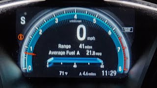 2016 honda civic coupe ex-l in sport mode 0-60 mph