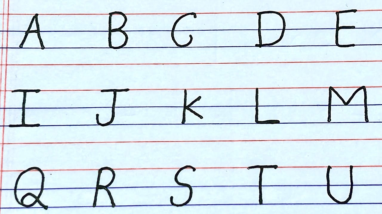 Capital alphabet writing || English alphabet || English ABCD