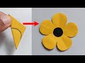 How to make paper flower very easy  paper flower making step by step  diy flower craft