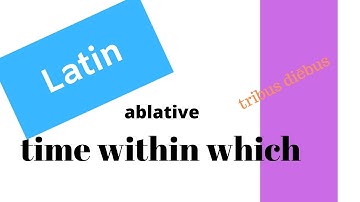 Latin ablative of time within which, cardinal numbers; sentence translation