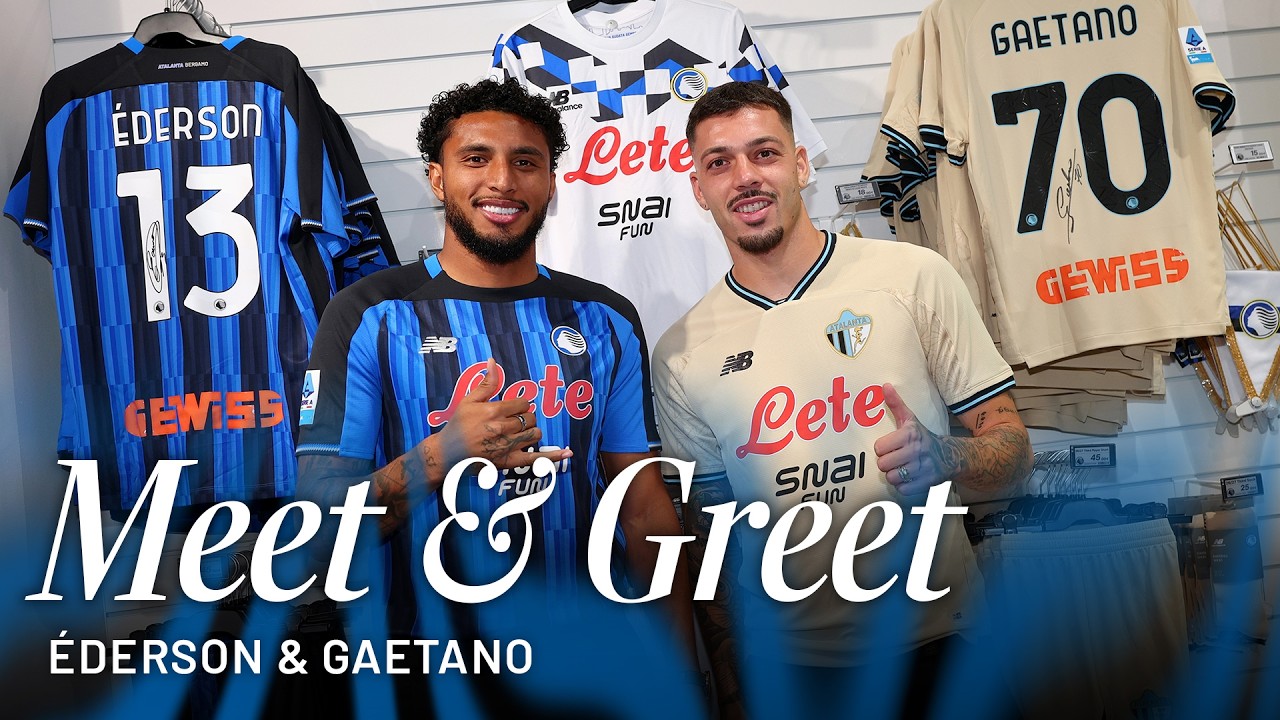 Gaetano ed Éderson, bagno di folla all’Atalanta Store!-ENG SUBs