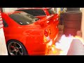 Skyline R34 GTR - on fire?! O.o