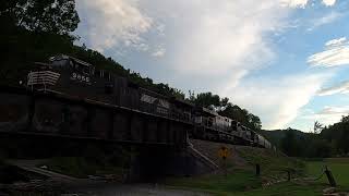 Chasing NS P60 Down The Old Fort Loops with a Milwaukee Road Hopper Car!