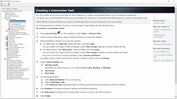 SOLIDWORKS Task Scheduler - Updating Files to Current Versions