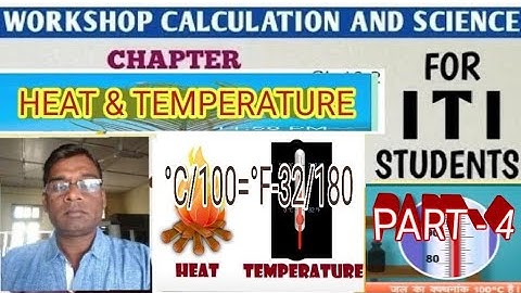 Workshop Calculation & Science : Heat and Temperature ( part-4) " Anantwar Sir "