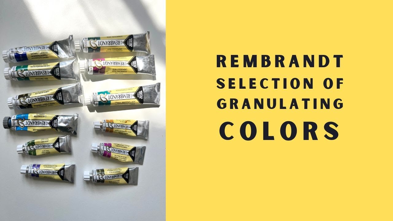 Rembrandt Artists' Watercolor Sets - Granulating Colors Set of 12