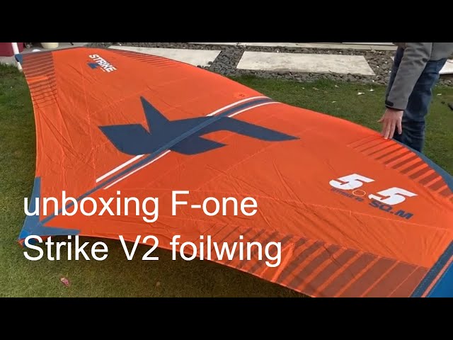 Unboxing F-One strike V2 foilwing ... - YouTube