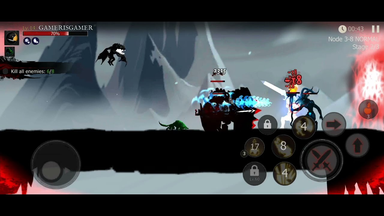 ⚔️ Shadow of Death – Chapter 3 Level 8 Frozen Trials Walkthrough | GAMER IS GAMER