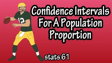 Confidence Intervals For A Population Proportions - Population Proportion Confidence Intervals