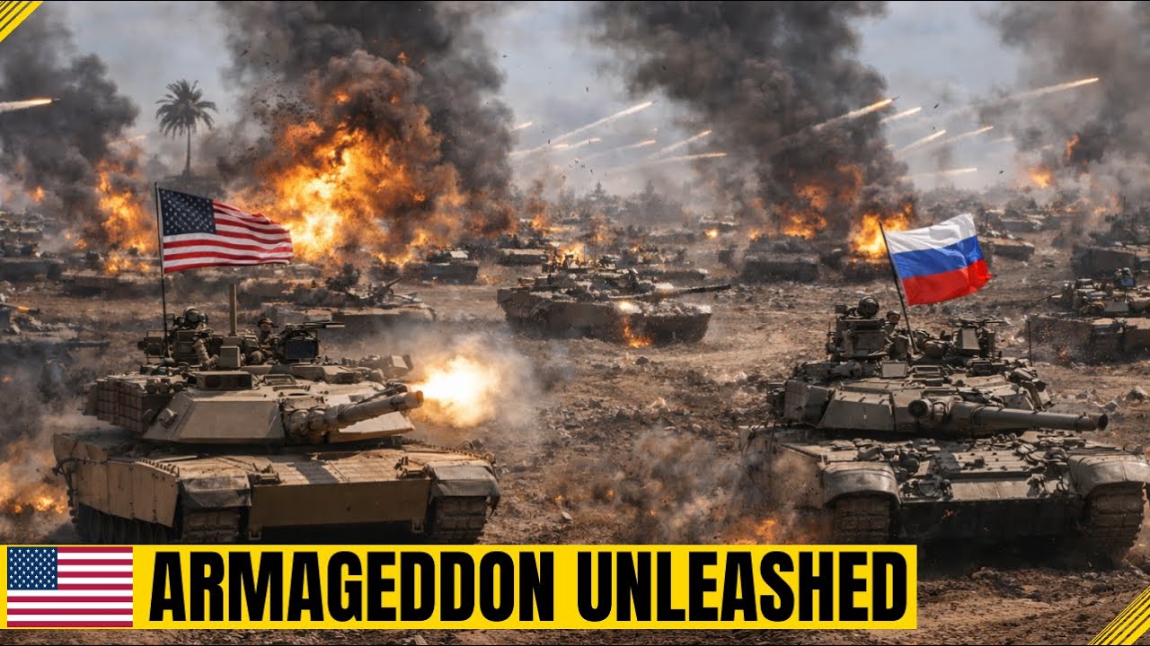Largest Tank Battle Since WWII: USA vs Russia - 400 Armored Vehicles Collided in 72-Hour Inferno