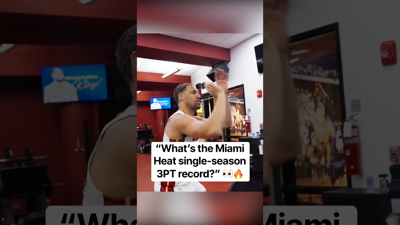 Klay is ready to break some Heat 3PT records 🙌