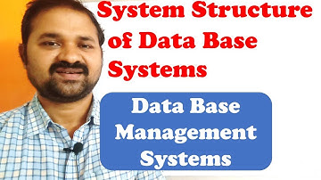 System Structure of Data Base System || DBMS || History of Data Base Management System