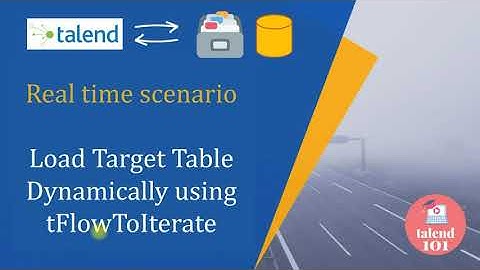 Talend Tflowtoiterate Loading Target Dynamically (table & file) 👉 talend tutorial for beginners etl