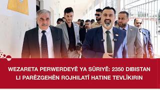Wezareta Perwerdeyê Ya Sûriyê: 2350 Dibistan Li Parêzgehên Rojhilatî Hatine Tevlîkirin
