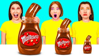 Big, Medium and Small Plate Challenge | Funny Kitchen Battle by HAHANOM Challenge