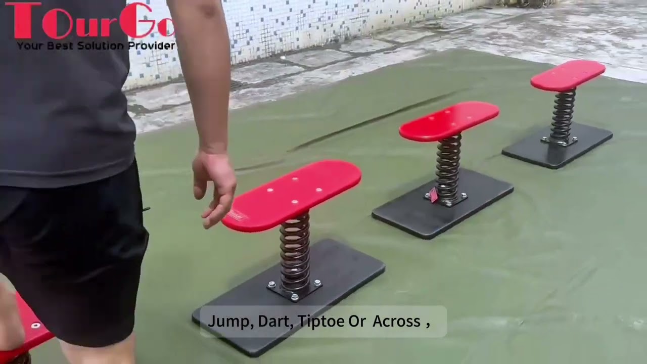 Gymnastics Ninja Balance Obstacles Oval Balance Ninja Spring Board  www.tourgosolution.com