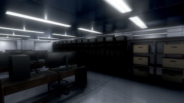 Unity Sci-Fi Research Office Level Design And Light Work