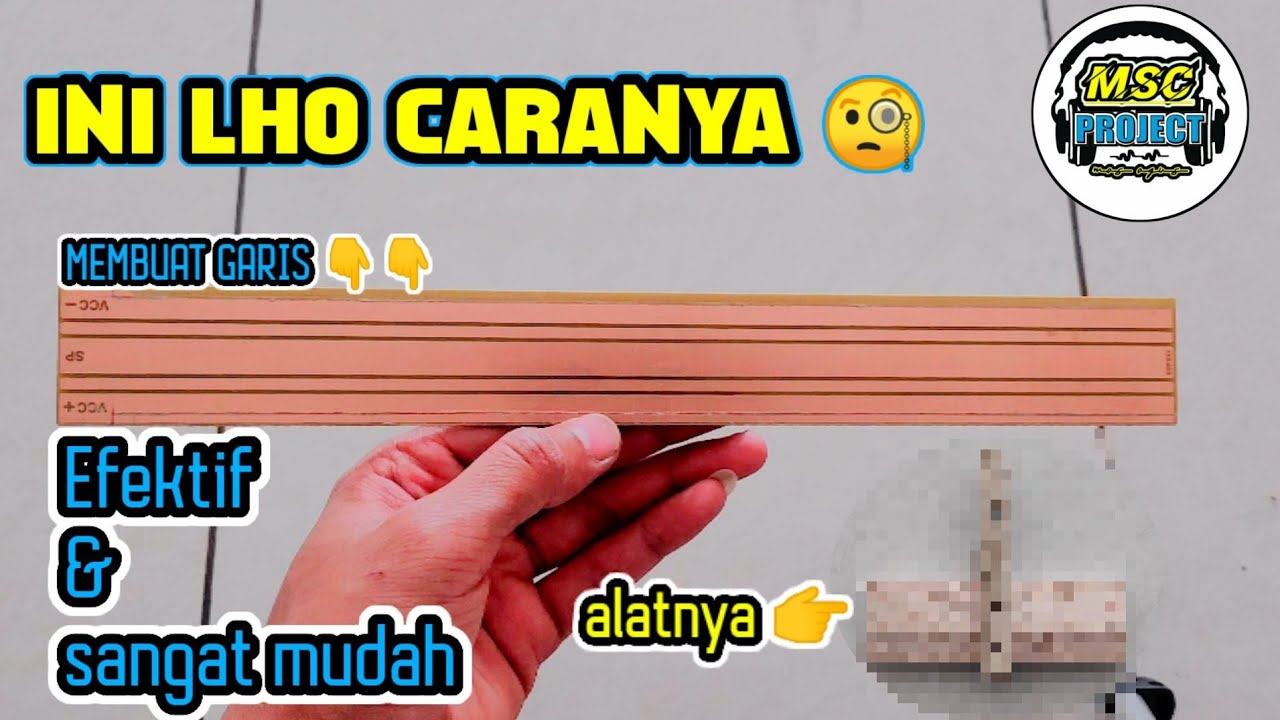 Cara membuat jalur PCB transistor final dengan mudah - YouTube