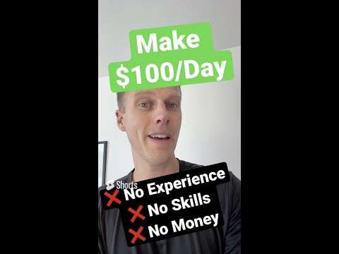 Make $100 Per Day Online (NO Money U0026 NO Experience) #shorts #saas #makemoneyonline #money